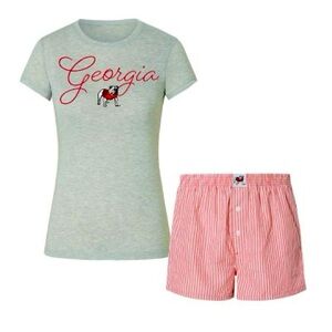 Bulldogs NCAA 2-Piece Pajama Short Set
